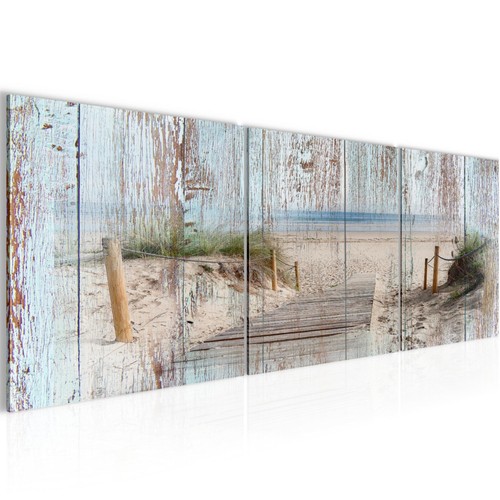 Wandbilder set strand vintage - set,
