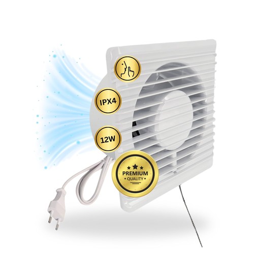 230v badlüfter mit kabel - badlüfter,