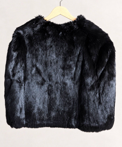 Damen kunstpelz cape mantel - damen,