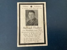 Sterbebild Soldat Neunburg v. Wald Grenadier Gef. Schlesien Seifersdorf 1945