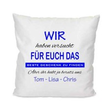 Personalisiertes Kissen mit Wunschnamen ideal als Geschenk [K15]
