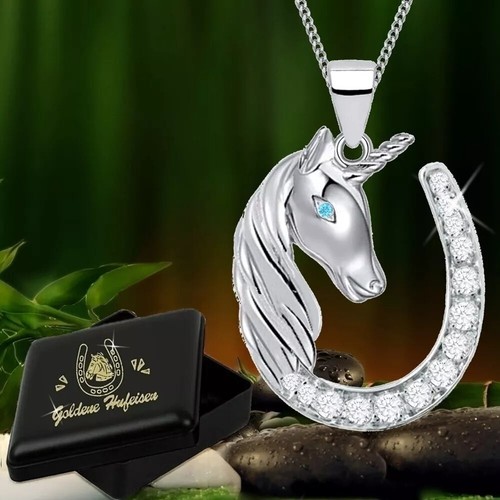 Zirkonia hufeisen einhorn - zirkonia,