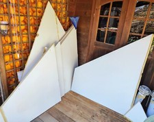 Resopal Platten, weiß, gebraucht, sehr gut erhalten