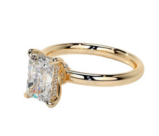 14K Gelbgold Kunstdiamanten