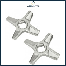 2x Fleischwolf Klinge, Stahl