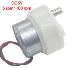 DC 6V Getriebemotor Reversibel Mikro Mini Elektrogetriebemotor 5 rpm 100 rpm 5mm