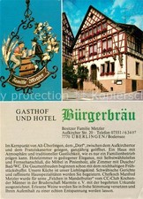ueberlingen Bodensee Gasthof Hotel Buergerbraeu Wirtshausschild