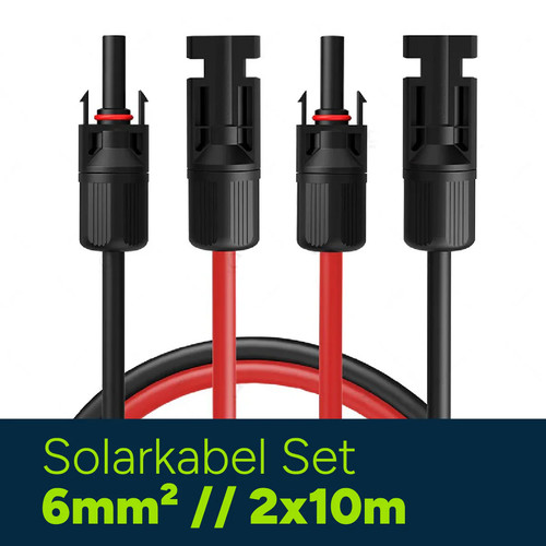 Kabel 6mm2 2x10m - +,