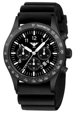 KHS Herren-Solaruhr Platoon Chronograph Schwarz Chrono PLABSSC.DB