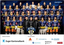 Original Autogrammkarte EV Zug