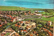 21296 AK Nordseebad Horumersiel-Schillig Meer Fluss Freibad Wohnhäuser um 1970