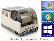 BARCODE DRUCKER AUF KLEBEETIKETTEN ETIKETTENDRUCKER AXIOHM BLASTER XL TOP CONDIT