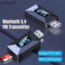 Auto Bluetooth 5.4 FM Transmitter & Empfänger | USB AUX Micro SD Slot