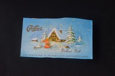 Schweiz Schokoladenpapier Cailler´ Chocolat Frohes Fest EXTRAFEINE ALPENMILCH