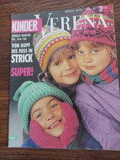 Verena Kinder Zeitschrift um 1990 Stricken Vintage viele Fotos
