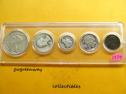 1934 silber geburt jahr set - 1934,