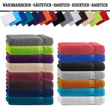 Handtücher Set Gästetuch Duschtuch Badetuch Waschhandschuh Frottee 100%Baumwolle