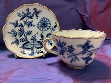 meissen porzellan Gedeck Zwiebelmuster Goldrand