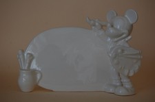 Micky mit Tafel Micky als Maler Walt Disney Figur weiss Goebel Neu