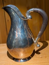 Kanne, Sammler, echt Silber (925er), antik, feine Handarbeit, gehämmert, 430 g