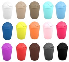 MSV Schwingdeckeleimer Mülleimer Abfalleimer Kosmetikeimer Abfallsammler 5,5L