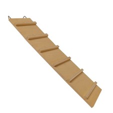 Käfigtreppe / Holztreppe - geleimt - 42 x 12 cm - 6 Sprossen