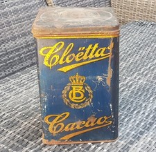 Große Blechdose alt Cacao Brodrene Cloetta Kopenhagen Dänemark Kakao