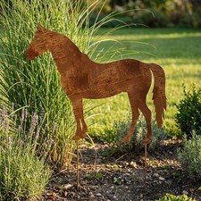 Garden horse dekoration - horse, metall