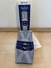 NEUWERTIGE BAUERFEIND • Kniebandage • GenuTrain • Größe: 6 Farbe: Titan