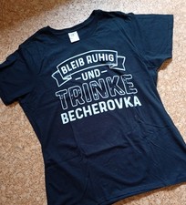 T-shirt, schwarz, Becherovka, XL (ca. 46), Maße!