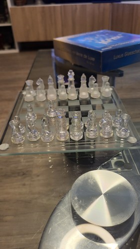 Luxus glasschachspiel - luxus,