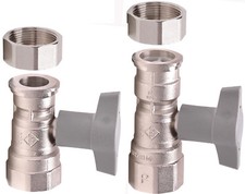 2x Bee Pumpenkugelhahn 1 1/4