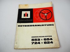 IHC Mc Cormick 553 654 724 824 Bedienungsanleitung Betriebsanleitung 1972