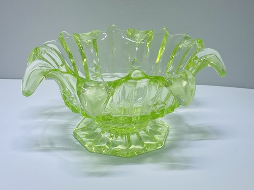 Vintage große grüne glas - große,