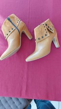Damen echt leder stiefeletten - ,