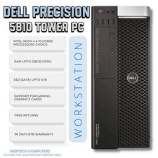 Dell Precision 5810 Xeon E5-1630 V4 256GB RAM 2TBSSD Workstation WLAN Gaming PC