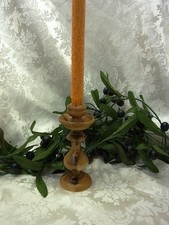 Olivenholz hoher Kerzenhalter