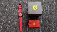 Scuderia Ferrari Kinderuhr mit Silikonarmband, 5 Bar, rot-schwarz, Ferrari Uhr