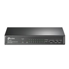 TP-Link 9-Port Desktop-Switch 8 PoE+ Ports 10/100Mbit/s Unmanaged Metall schwarz