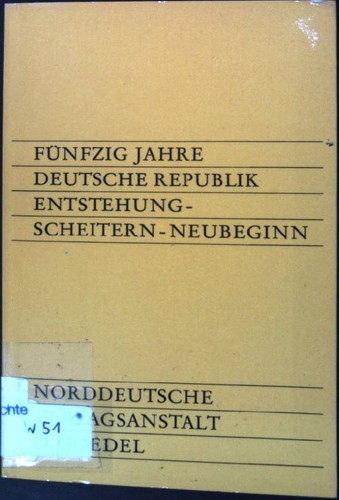 Fünfzig jahre deutsche - fünfzig,