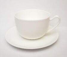  Geschenk Porzellan Jumbo Tasse mit Teller Set 0,5 Liter weiß Lieblingszeit (F4)