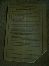 PAPPBRIEF-KFZBRIEF f. MERCEDES