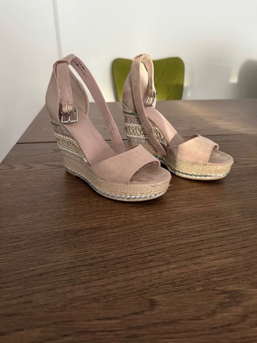 Nude rose wedges - nude/rose, wedges-sommerliche