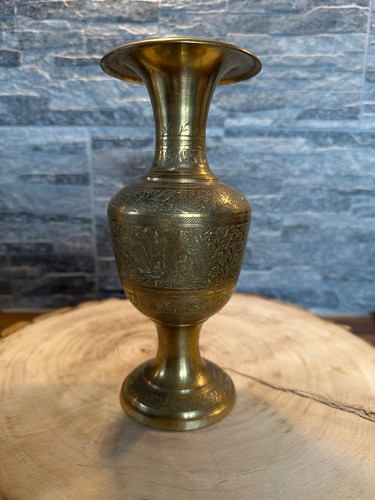Vase messing indien handarbeit - messing,