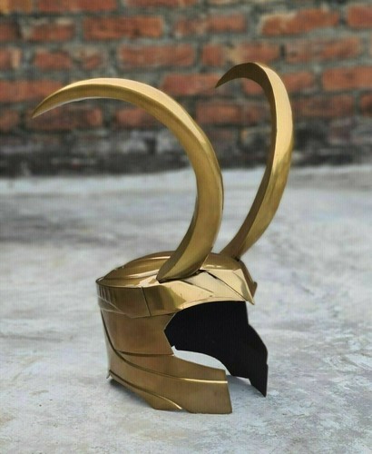 Golden steel helmet - steel, marvel