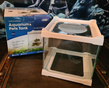 ISTA Aquarium / Terrarium weiß 4 Liter - Mini Glas Aquarium 16x16x16cm