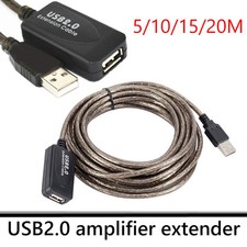 5/10/15 Meter USB 2.0 Verlängerungskabel High Speed Stecker auf Buchse Aktiv Repeater