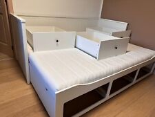 Ikea Hemnes Tagesbettgestell weiß 3 Schubladen inklusive 2 Matratzen