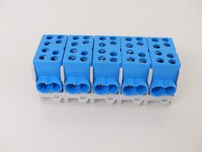 5x Hager KH35N Hauptleitungsabzweigklemme Blau 35mm HLAK 35-1/2 NEU #49 KT