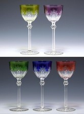 5 Art Deco Überfangglas